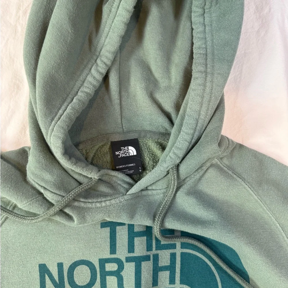 The North Face Men's Olive Hoodie Sweater - Picture 2 of 4